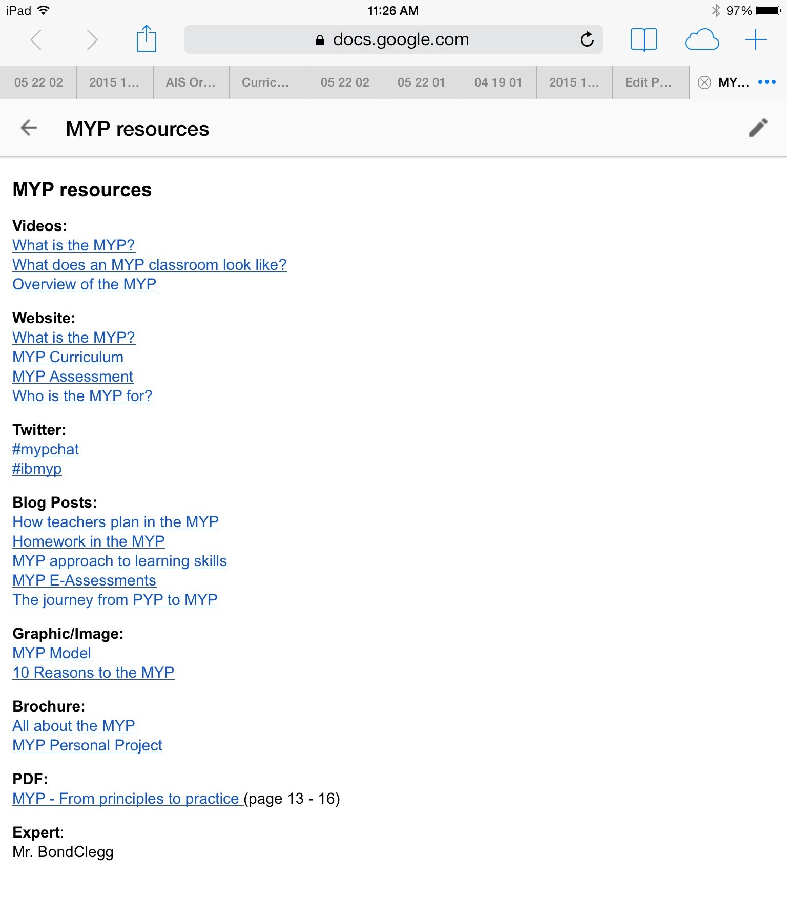 MYP Google Doc